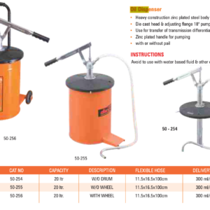 DASS OIL DISPENSOR 12 LTR WITHOUT WHEELS (50-2134/wo)